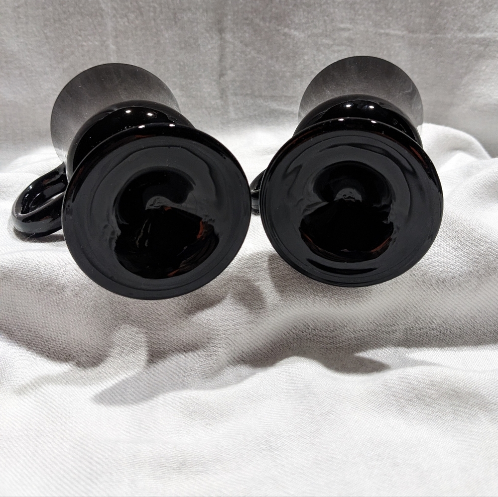 Black pedestal cups - Picture 6 of 8